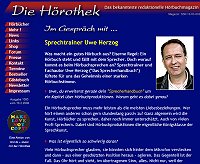 Uwe Herzog im Interview mit der Hörothek (www.hoerothek.de/index-herzog.htm)