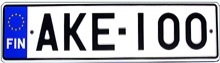 Finnische Autokennzeichen