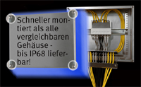 G.L.E.D. - Edelstahlgehäuse / Kabeleinführung OHNE Kabelverschraubung