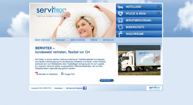 Servitex mit neuem Webauftritt Servitex mit neuem Webauftritt