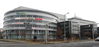 Der „Arcus Park“, Torgauer Straße 231 – 233, im Nordosten von Leipzig im Stadtteil Heiterblick Der „Arcus Park“, Torgauer Straße 231 – 233, im Nordosten von Leipzig im Stadtteil Heiterblick