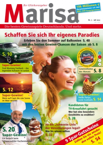 Endlich da: Marisa - Ihr Glücksratgeber seit 1. Juli auf dem Markt Endlich da: Marisa - Ihr Glücksratgeber seit 1. Juli auf dem Markt