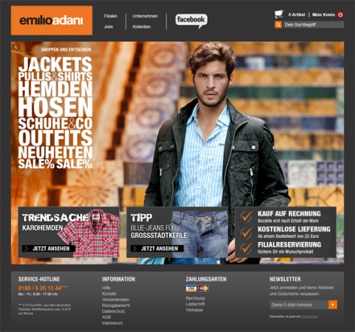 Perfekte City-Outfits jetzt auch im Netz: emilio adani startet Online-Flagshipstore Perfekte City-Outfits jetzt auch im Netz: emilio adani startet Online-Flagshipstore