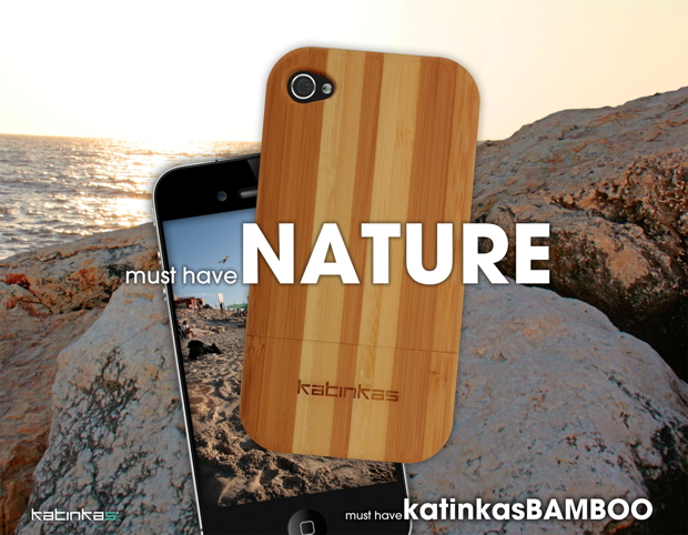 iPhone Cover aus echtem Bambus
