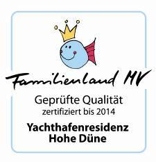 Qualitätssiegel für die Yachthafenresidenz Hohe Düne