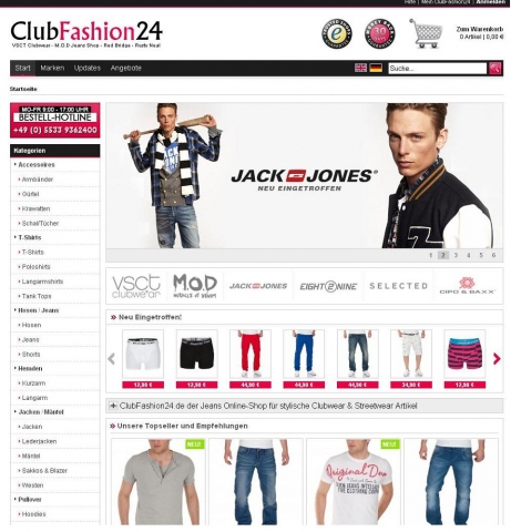 Relaunch 2.0 des Clubwear und Streetwear Spezialisten Clubfashion24.de