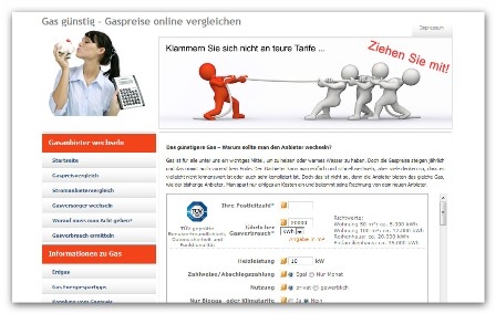 Gas günstig durch einen Gaspreisvergleich einkaufen