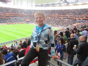 Elfjähriger Fußballfan aus Bietigheim beim Finale der Frauenfußball-WM Elfjähriger Fußballfan aus Bietigheim beim Finale der Frauenfußball-WM