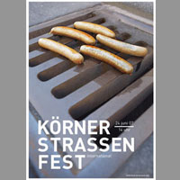 Ungewöhnliches Straßenfest = ungewöhnliches Plakat Ungewöhnliches Straßenfest = ungewöhnliches Plakat