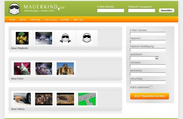 Das Freunde Netzwerk Mauerkind.de ist wieder Online Das Freunde Netzwerk Mauerkind.de ist wieder Online