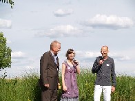 Liudger Böll und Dr. Frank Oehmke begrüßen die Gäste