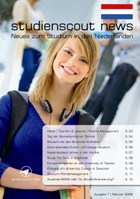 Studienscout News – Neues zum Studium in den Niederlanden jetzt Online und als Print erschienen Studienscout News – Neues zum Studium in den Niederlanden jetzt Online und als Print erschienen