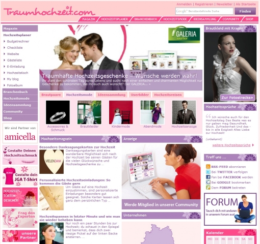 Traumhochzeit.com und GALERIA Kaufhof kooperieren beim Thema Hochzeitstisch Traumhochzeit.com und GALERIA Kaufhof kooperieren beim Thema Hochzeitstisch