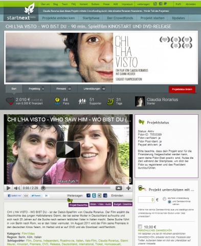 Crowdfunding für den Kinostart eines Independent-Films