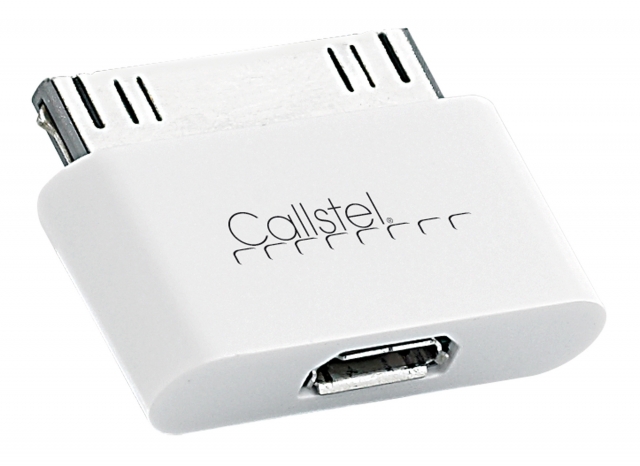 Callstel Adapter Dock-Connector-Stecker zu microUSB-Buchse