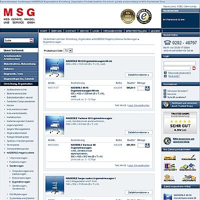 Praxiseinrichtung mit Haeberle - alle Wagensysteme jetzt im msg-praxisbedarf Onlineshop Praxiseinrichtung mit Haeberle - alle Wagensysteme jetzt im msg-praxisbedarf Onlineshop