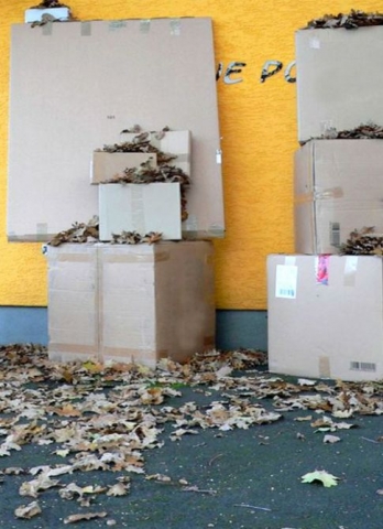 Entfremdeter Paketschalter, Schönheitsschlaf in der Post Entfremdeter Paketschalter, Schönheitsschlaf in der Post
