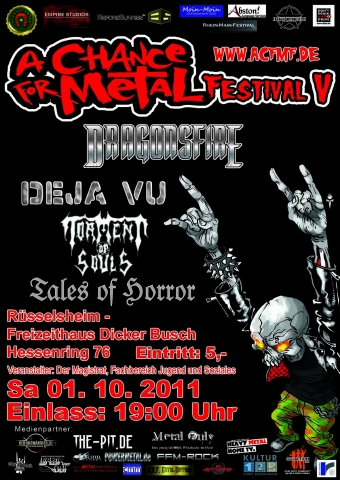 A CHANCE FOR METAL FESTIVAL geht in die 5. Runde A CHANCE FOR METAL FESTIVAL geht in die 5. Runde
