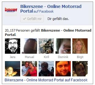 Bikerszene.de erreicht 20.000 Facebook-Fans