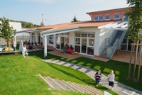 In einer Bauzeit von nur 14 Wochen wurde das neue Familienzentrum fertiggestellt.