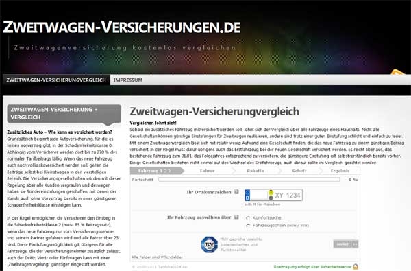 Zweitwagenversicherung/Vergleich