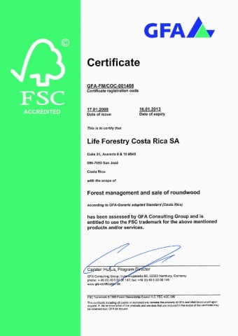 Life Forestry und die FSC Zertifizierung Life Forestry und die FSC Zertifizierung