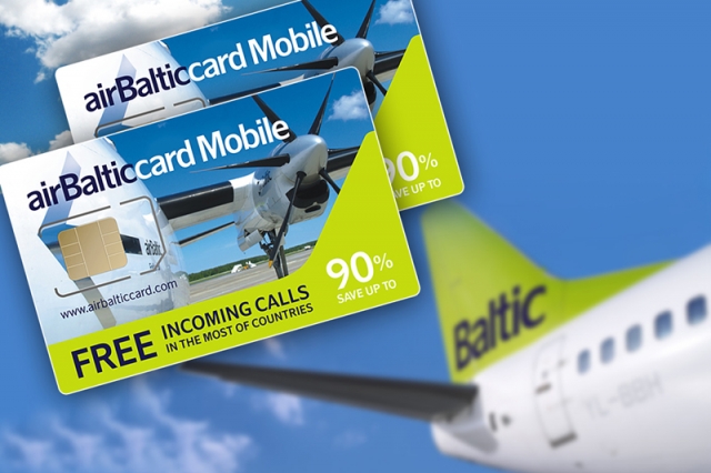 5 Megabyte gratis Startguthaben für alle airBalticcard Mobile Kunden