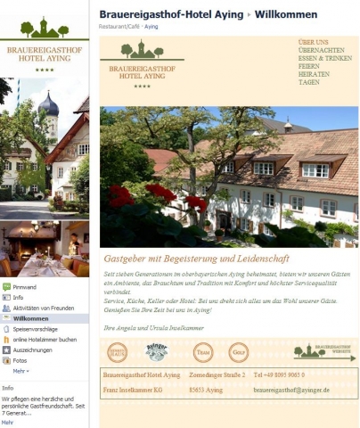 Das Restaurant mit der besten Facebookseite 2011