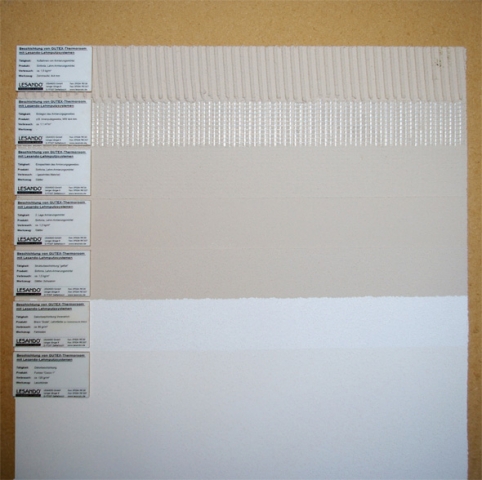 Beschichtung von Holzweichfaserplatten im Innenbereich mit Lehmputzen Beschichtung von Holzweichfaserplatten im Innenbereich mit Lehmputzen