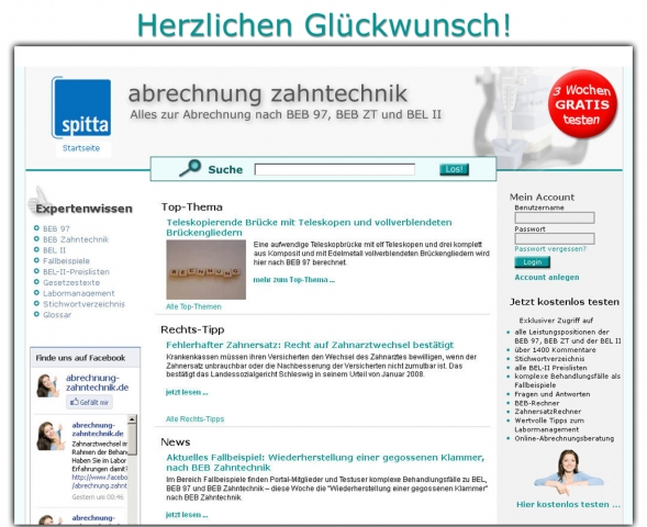 Besser abrechnen nach BEL II, BEB 97 und BEB Zahntechnik - www.abrechnung-zahntechnik.de hat sich gl Besser abrechnen nach BEL II, BEB 97 und BEB Zahntechnik - www.abrechnung-zahntechnik.de hat sich gl