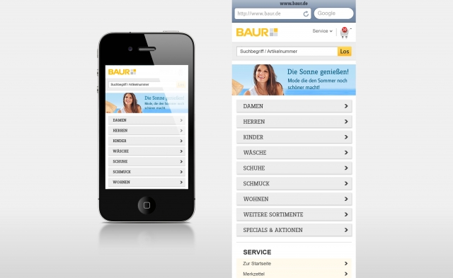 BAUR startet seinen ersten Mobile Shop