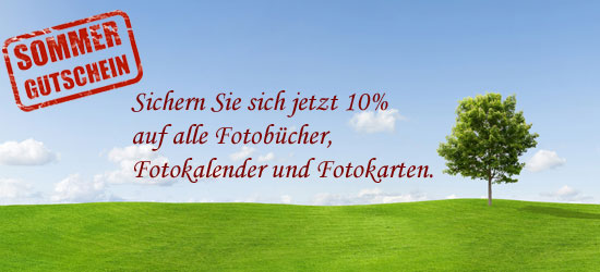 Fotobuch erstellen mit der 10% Sommeraktion
