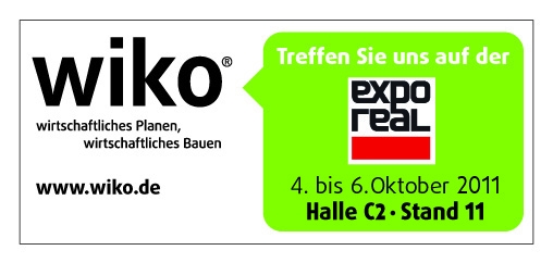 wiko auf der EXPO REAL 2011 in Halle C2, Stand 011: wiko auf der EXPO REAL 2011 in Halle C2, Stand 011: