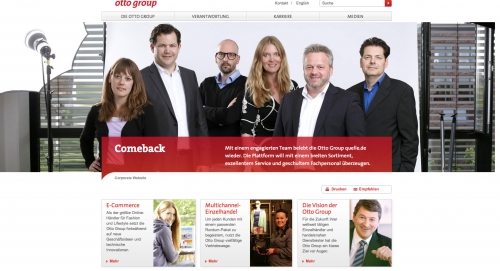 das AMT entwickelt neue Corporate Website für die Otto Group. das AMT entwickelt neue Corporate Website für die Otto Group.