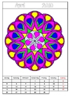 Mandala-Kalender: Ausmalen mit Stiften oder am PC Mandala-Kalender: Ausmalen mit Stiften oder am PC