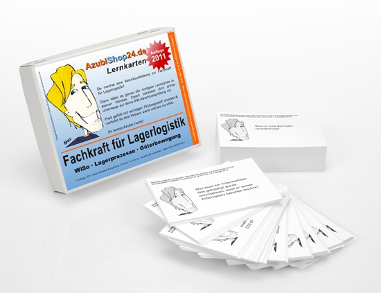 AzubiShop24.de verlegt Lernkarten für die IHK-Abschlussprüfung Fachkraft für Lagerlogistik AzubiShop24.de verlegt Lernkarten für die IHK-Abschlussprüfung Fachkraft für Lagerlogistik