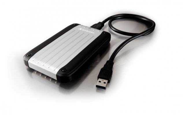 Verbatims robuster Reisebegleiter mit 750 GB Speicherplatz Verbatims robuster Reisebegleiter mit 750 GB Speicherplatz