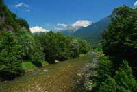 Fluss Oglio, Valle Camonica Fluss Oglio, Valle Camonica