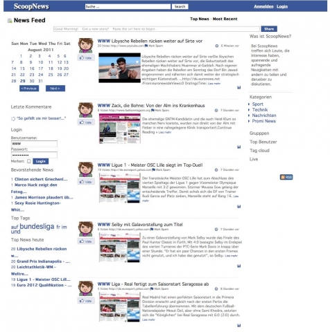 ScoopNews, das neue Bookmarkportal