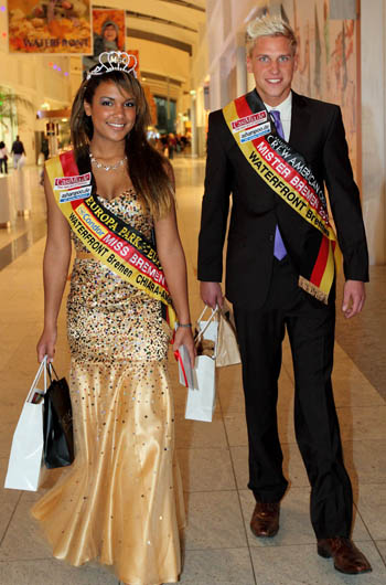 Miss und Mister Bremen 2010: Janique Johnson und Sven Schoolmann © Waterfront Miss und Mister Bremen 2010: Janique Johnson und Sven Schoolmann © Waterfront