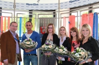 v.l.: Thomas Möllers (Leiter Logistik), Jasmin Hadzibegovic (Auszubildender), Daniela Schröder (Ausz v.l.: Thomas Möllers (Leiter Logistik), Jasmin Hadzibegovic (Auszubildender), Daniela Schröder (Ausz