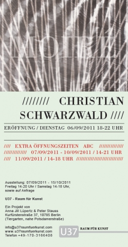 Eröffnung der Ausstellung MOIRÉ von CHRISTIAN SCHWARZWALD Eröffnung der Ausstellung MOIRÉ von CHRISTIAN SCHWARZWALD