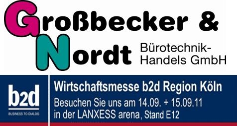 Großbecker&Nordt auf Mittelstandsmesse b2d in der Lanxessarena 14.-15.09.11