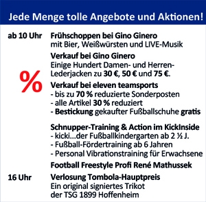 Mehr als Fußball bei 2. Fränkischen Sommerfest I Gewinner erhält signiertes Hoffenheim-Trikot Mehr als Fußball bei 2. Fränkischen Sommerfest I Gewinner erhält signiertes Hoffenheim-Trikot