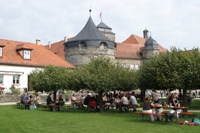 Festungsgaststätte Rosenberg: Hier kann man den Lucas-Cranach-Schmaus unter freiem Himmel genießen Festungsgaststätte Rosenberg: Hier kann man den Lucas-Cranach-Schmaus unter freiem Himmel genießen