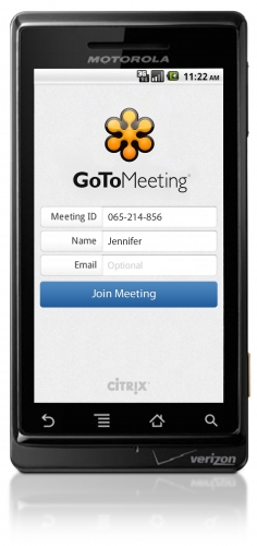 Kostenlose GoToMeeting App von Citrix für Android Nutzer