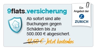 9flats versichert Mietsachschäden bis zu 500.000 Euro 9flats versichert Mietsachschäden bis zu 500.000 Euro