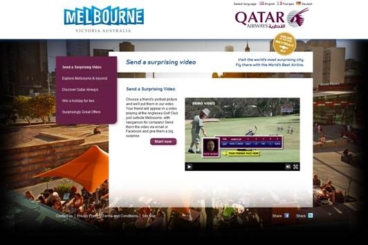 Melbourne und Qatar Airwaysüberraschen mit golfenden Kängurus Melbourne und Qatar Airwaysüberraschen mit golfenden Kängurus