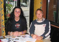 v.l.: Manuela Giorgis von Giorgis, Wagner & Partner und Detlef Sommer, Smallest Whisky Bar on earth