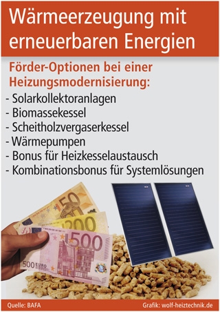 Heizen mit erneuerbaren Energien